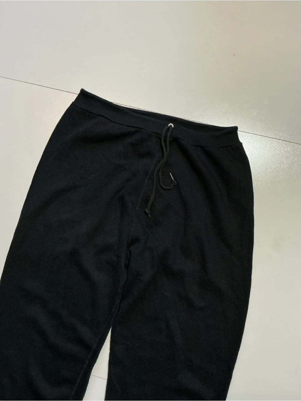 Vintage 80s Made In USA Sportswear Black Fleece 50/50 Track Jogger Sweatpants